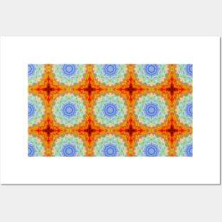 iridescent moroccan tile pattern Posters and Art